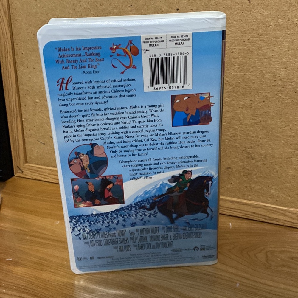 Disneys Mulan VHS tape - Picture 2 of 7